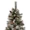 7.5ft. Pre-Lit Flocked Valley Pine Artificial Christmas Tree, Clear Lights